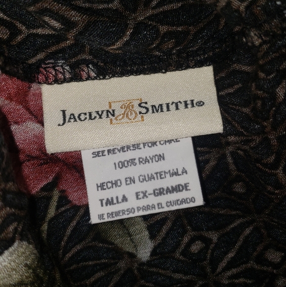 Jaclyn Smith| Floral Double Slit Midi Pencil Skirt - Picture 2 of 5